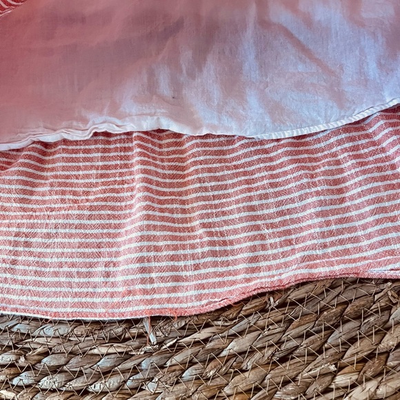 Max Studio  striped, tiered mini dress sz L - Picture 5 of 5